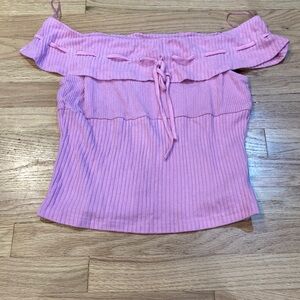 Kimchi Blue Lavender Off-Shoulder Blouse